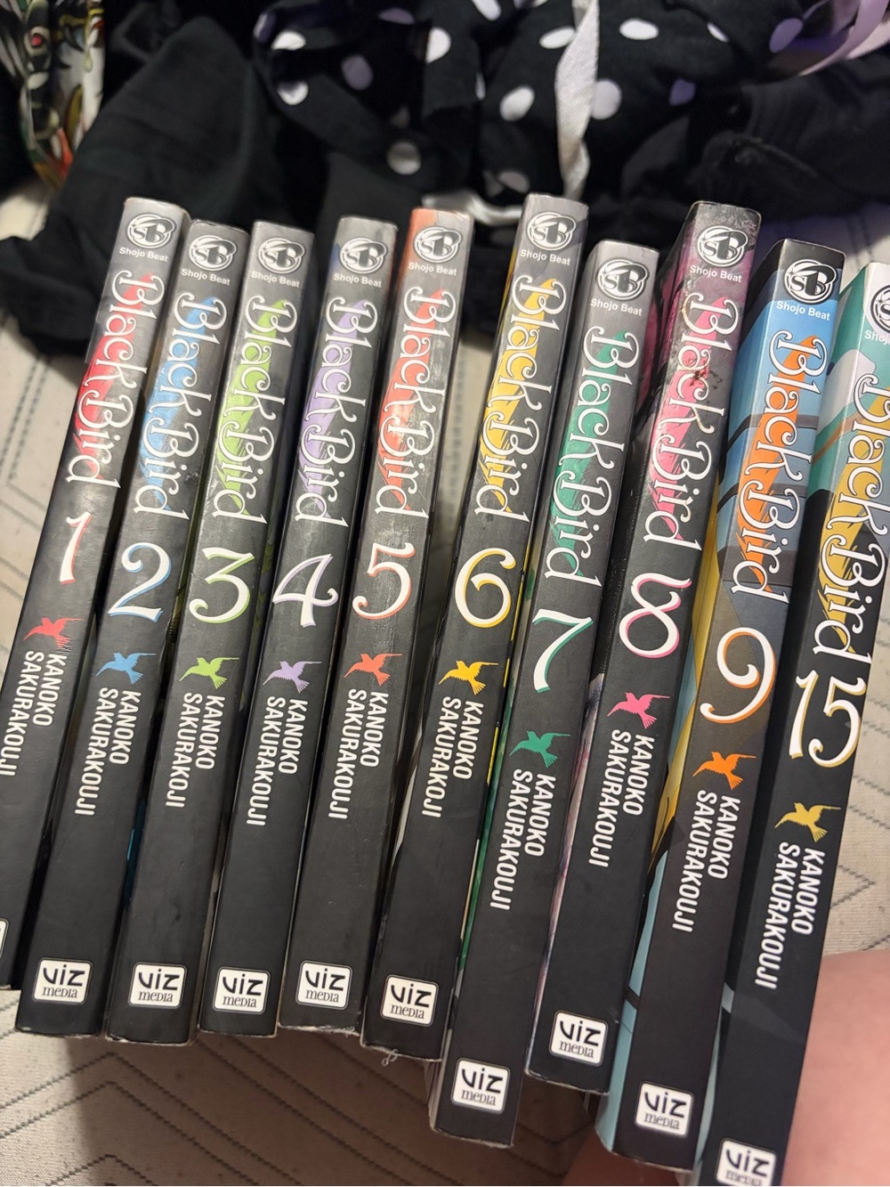 Black Bird Volumes 1-9 Manga Set by - Black Covers